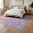 thumbnail image 3 of ODIKA 6'x9' Washable Area Rug Non-Slip, Chair-Friendly, Pink Motif Ombre Gradient Watercolor Motifs Confetti Dots Large Flowing Dynamic for Dining Room, Under Table, Office Décor, 3 of 7