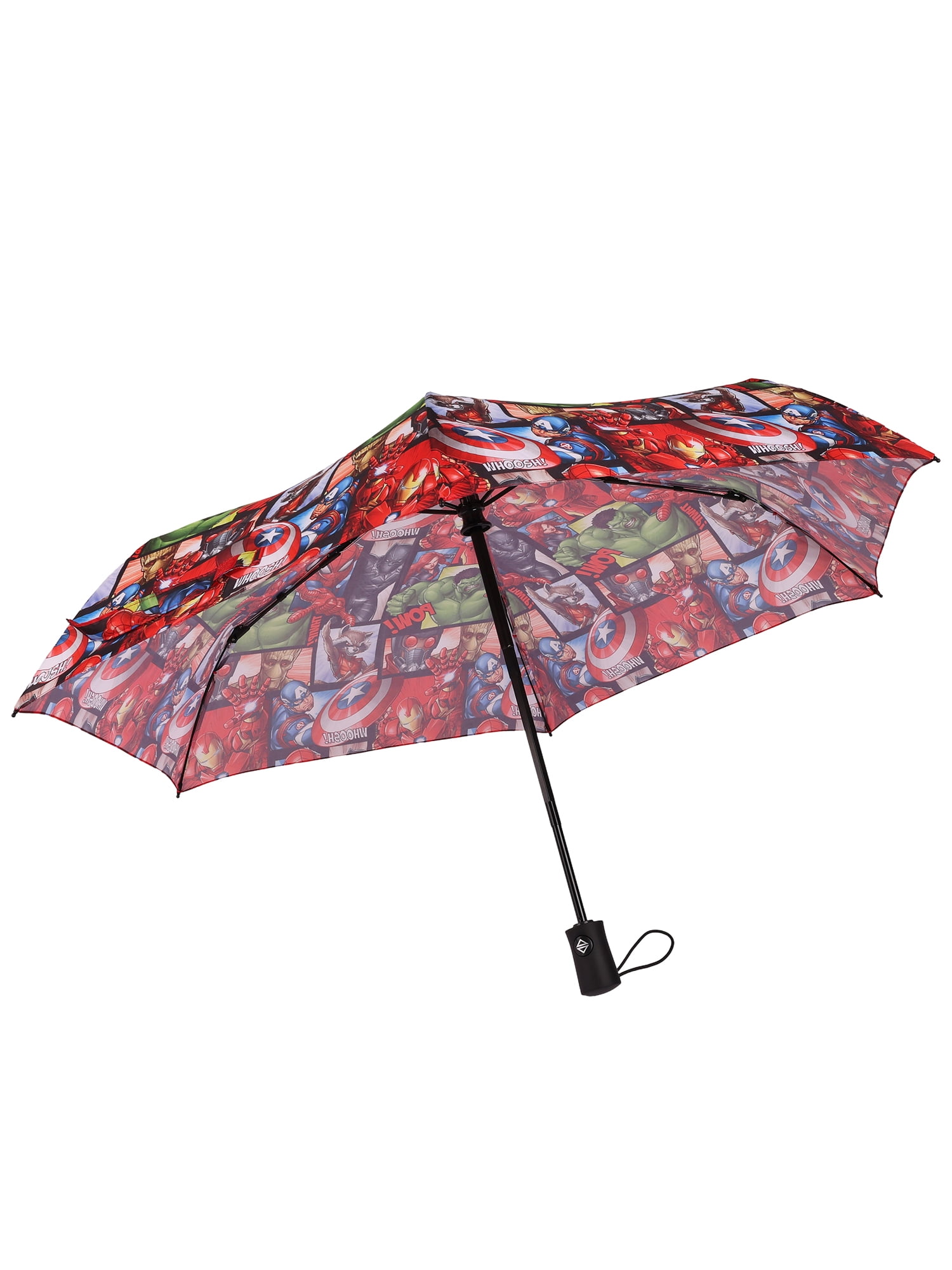 Avengers 6 Panel Telescopic Umbrella with Auto Open Button