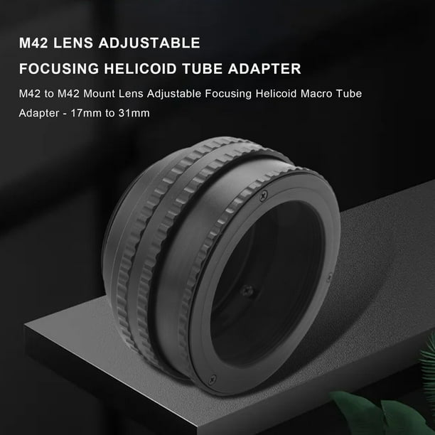 Adjustable Brass Helicoid Adapter - M58 To M58, 17-31mm Focus Extension Tube For Camera Lenses