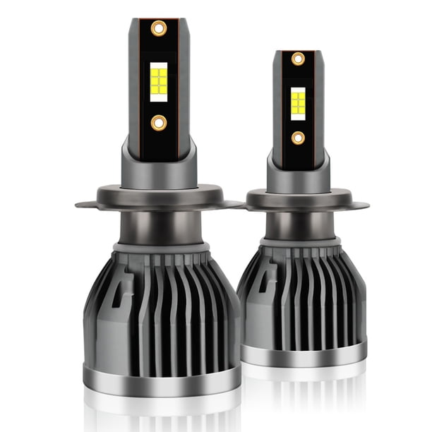 Faros de automóviles Irfora 2 uds IP68 bombillas LED para faros delanteros de coche a prueba de agua lámpara de conducción LED Kit de conversión todo en uno 60W 6000LM 6000K H7 Irfora Faros de automóviles