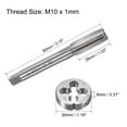 thumbnail image 2 of Uxcell Metric Tap and Die Set Machine Thread Screw Tap with Round Die M10 x 1mm, 2 of 6