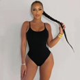 thumbnail image 5 of Traje de baño de una pieza con tirantes ajustados Bikini sexy ajustado que cubre el vientre Traje de baño sexy de moda y práctico, 5 of 5