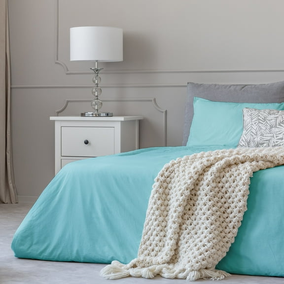 Bluff City Bedding Bamboo Feel 1800 Count 3-piece Soft Duvet Cover Set Sage King - Cal King