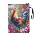 thumbnail image 2 of HELLHERO 1pcs Vintage Book Protector with Lightweight Handle Polyester Book Storage Bag for Friend Office Books Lovers 8.66 x 11.42 Rooster, 2 of 7