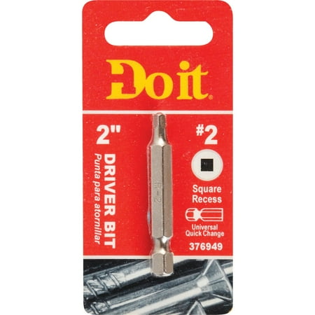 

2PK Do it #2 Square Recess 2 In. Power Screwdriver Bit
