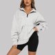 thumbnail image 1 of Puntoco Mujer Moda Casual Cremallera Sólida Turn-Down Collar Manga Larga Sudadera tops Blusa con Bolsillo Puntoco Puntoco-448, 1 of 7