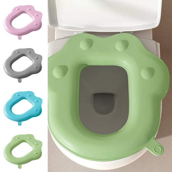 MICLOZYT Clearance,Bathroom Toilet Seat Covers,Toilet Seat Warmer with Comfort Foam,Toilet Mat Paste Seat Mat Universal Waterproof Adsorption Household Toilet Seat Mat Wash Toilet Set Out