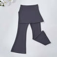 thumbnail image 2 of ANINEO Girls High Waist Flare Leggings Two Piece Yoga Pants Kids With Stretchy Athletic Casual Bottoms Comfort Toddler Wear, 2 of 4