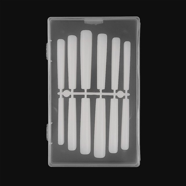 Para puntas de uñas francesas extralargas, presione las uñas para salones de uñas, arte de uñas DIY, 12 S