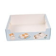 thumbnail image 1 of Caja de arena desechable para gatos, inodoro de viaje para gatitos, caja de arena para mascotas, contenedor de arena para mascotas Grueso Azul39x29x12cm jinwen Bandeja de arena para gatos, 1 of 8