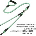 thumbnail image 3 of Fashion Durable Dual Dog Leash Comfortable Padded Handle Strong, 3 of 5