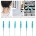 thumbnail image 4 of 50 Pcs Disposable Mascara Wands, Crystal Eyebrow Spoolies Brush for Eyelash Extensions, Eye Lash and Makeup Brush (Blue), 4 of 14