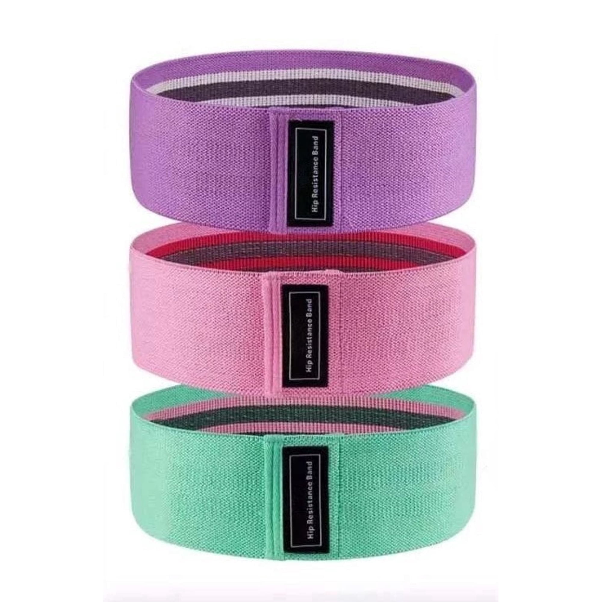 Resistance Bands, Yoga Starter Sets for Women and Men, 3 Set of Stretch Exercise Workout Bands for Booty Legs, Elastic Pilates Flexbands