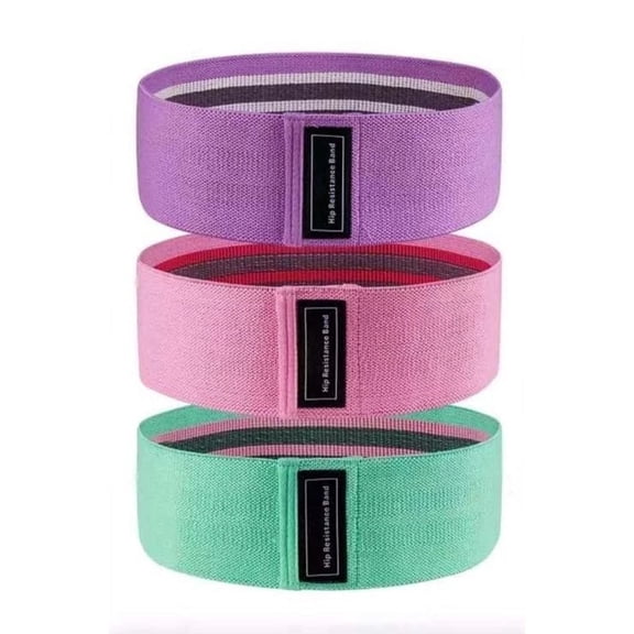 Resistance Bands, Yoga Starter Sets for Women and Men, 3 Set of Stretch Exercise Workout Bands for Booty Legs, Elastic Pilates Flexbands