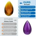 thumbnail image 3 of Uxcell K9 Crystal Pendants Teardrop Beads, 4 Pack 50mm Chandelier Prisms Parts Hanging Beads DIY Lamp for Arts Crafts Decoration, Amber, 3 of 5