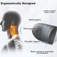 thumbnail image 3 of Adjustable U-Shaped Car Headrest Pillow, 180° Head Neck Pillow for Driving Support Seat Ergonomic Design Leather Comfortable Short Trips Supporting Long Ride Travel Sleeping Essentials, 3 of 7