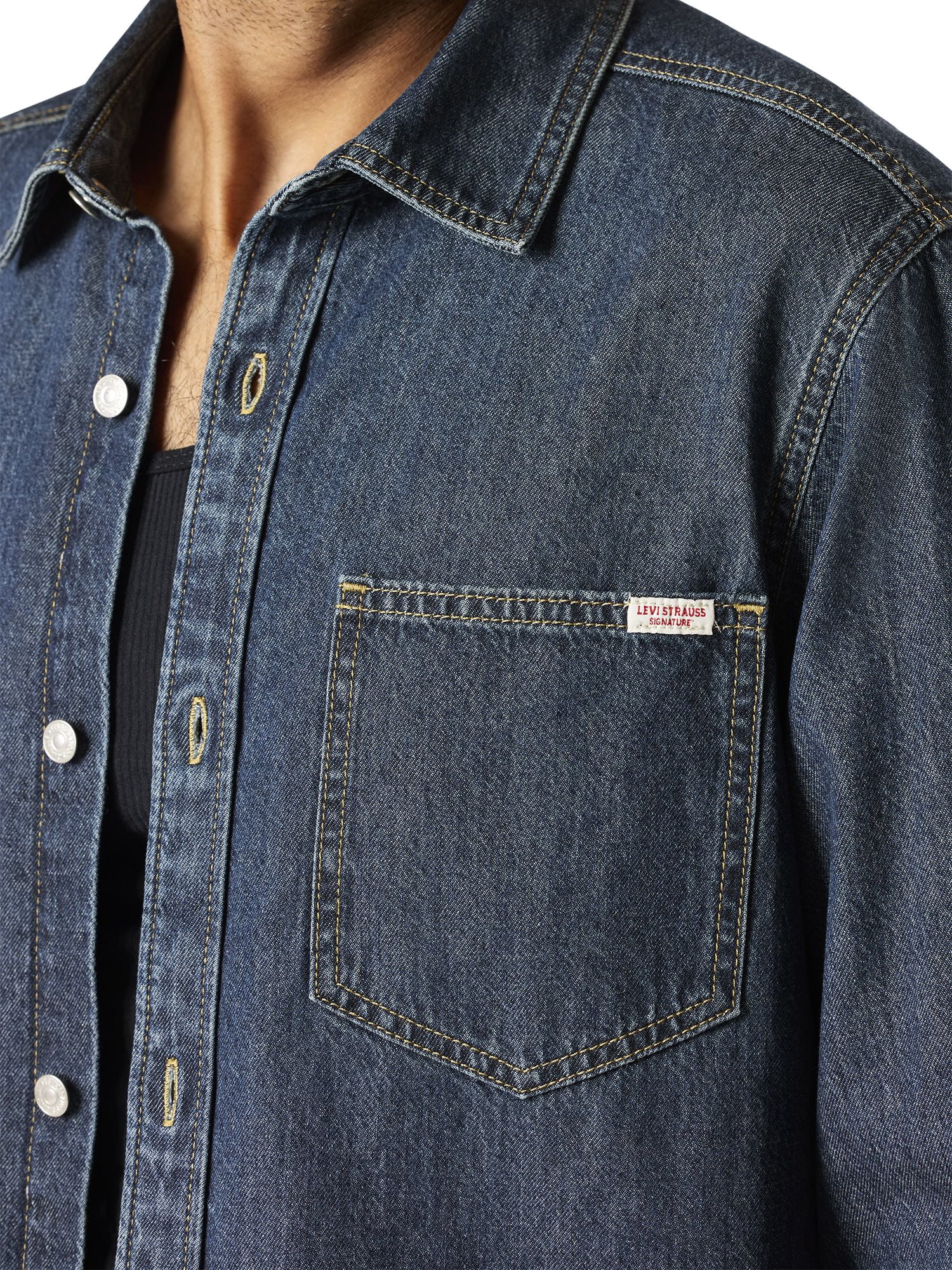 Levi Strauss Signature Men's and Big and Tall Original Denim Shirt