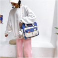 thumbnail image 4 of Lindos Bolsos Mochila Kawaii Bolsa De Mensajero para La Escuela,Mochilas Estéticas Computadora Portátil Multifunción Ita Japonesa para Adolescentes Niñas Niños-Azul, 4 of 5
