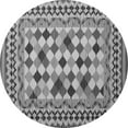 thumbnail image 1 of Ahgly Company Indoor Round Abstract Gray Contemporary Area Rugs, 8' Round, 1 of 1