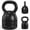 Black-12lb, variant on Adjustable Kettlebell Weights Set Cast Iron Exercise Fitness Kettle Ball Grip 5, 8, 9,12lb Free Weight Men Women Kettlebells for Home Gym Workout Ballistic, Core,Strength Training