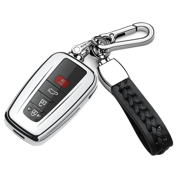 for Toyota Key Fob Cover with Keychain Soft TPU Key Shell Case,For 2020-2022 Highlander Corolla Prius 2018-2024 RAV4 Camry C-HR Avalon GT86
