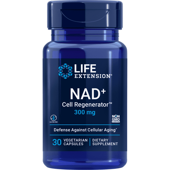 Life Extension NAD  Cell Regenerator™, energy metabolism support, nicotinamide riboside supplement, healthy aging, vegetarian, 300 mg NIAGEN®, 30 capsules