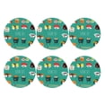 thumbnail image 2 of Disketp Cute Sushi Funny Coasters,6 Pcs Leather Coasters With Holder, Perfect Housewarming Hostess Gifts,Protect Furniture From Water Marks Scratch And Damage, 2 of 9