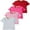 White + Pink + Red + Rose red/4Pack, variant on 4 Pack Girls Cotton Short-Sleeve T-Shirt with Round Neck Girl Solid T-Shirt Kids Tees Tops 1-12 Years