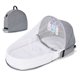 thumbnail image 1 of Red de viaje para cama de bebé, cesta para dormir, protección para recién nacido, cuna portátil antimosquitos, plegable y transpirable, parachoques para cuna infantil Fivean unisex, 1 of 2
