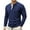 137#Navy, variant on Mens Long Sleeve Henley T-Shirt Slim Fit V Neck Button Shirts Stretch Tees Casual Lightweight Athletic Tops Khaki L