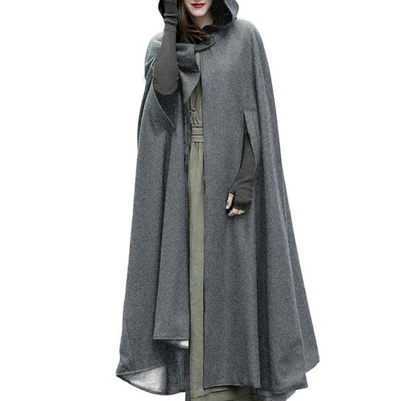 Women Trench Coat Open Front Cardigan Jacket Coat Cape Cloak Poncho Plus Satin Lined Hoodie Scarf Winter Scarves for Women with Tassels Overcoats for Ladies Leg Gaiters for Women Petty Scarf