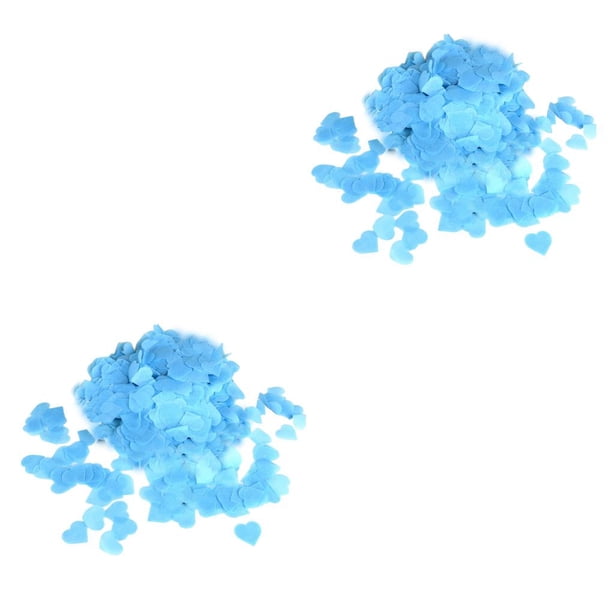 Matsuzay Atmósfera de confeti de colores Adorno de boda pequeño Globo ligero Relleno de papel Compromiso Fiesta de boda Azul cielo Cielo azul 2Conjunto