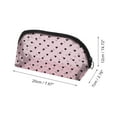 thumbnail image 2 of 1 Pc Bolsa de Maquillaje Ligera con Patrón de Corazón para Viajes Rosa de Tela de Malla, 2 of 5