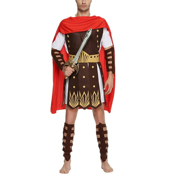 Halloween Ancient Roman Gladiator Clothes Ancient Roman Gladiator Costumes Costumes Adult Clothing Size XL