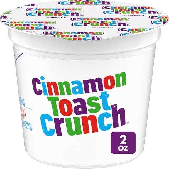 Cinnamon Toast Crunch Breakfast Cereal Cup, Single Serve Cereal, 2 oz