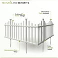 thumbnail image 5 of Zippity Outdoor Products Madison No-Dig Vinyl Fence Kit (30in x 56.5in) (2 Pack), 5 of 9