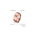 thumbnail image 7 of Matching Rings Couple Ring Rose Gold Plated 1CT Heart CZ Women Wedding Ring Sets Female, 7 of 7