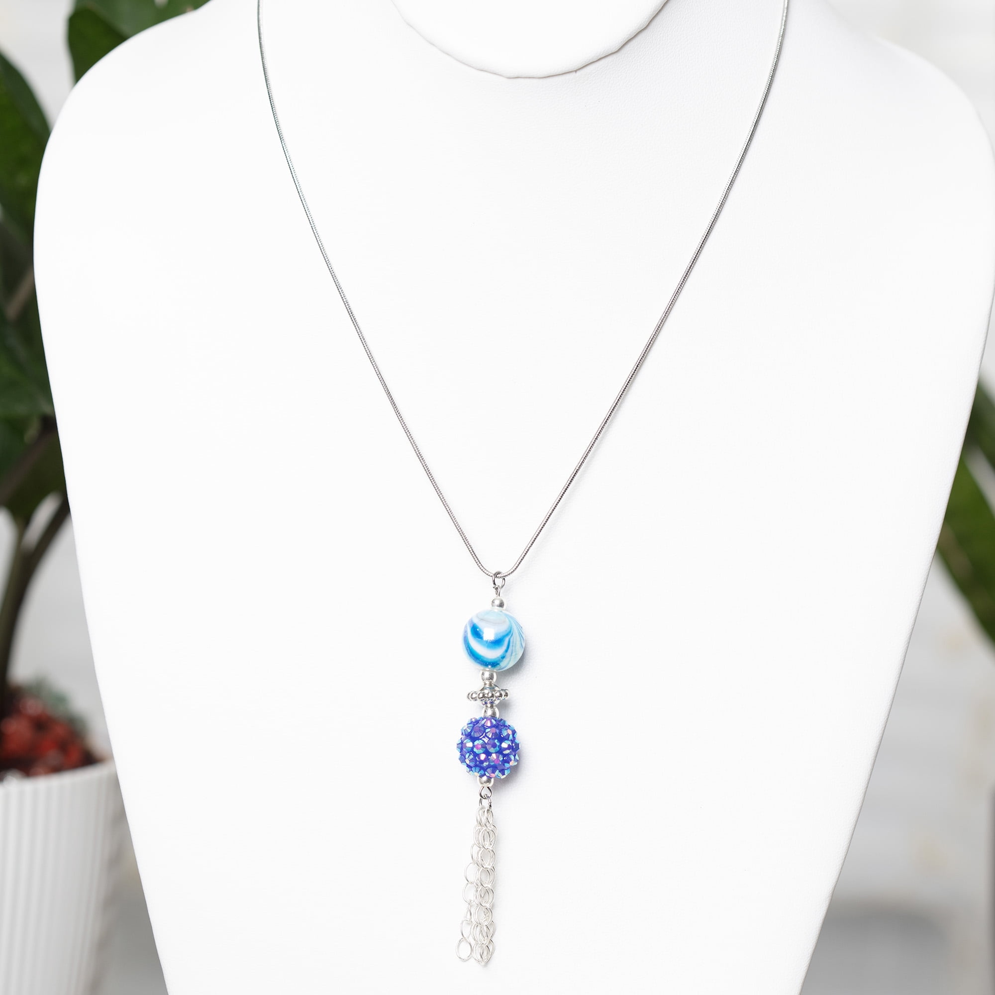 Cousin DIY 6 Piece Silver Multi Chain Necklace Pack, 18-21 in with
