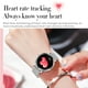 thumbnail image 5 of Reloj inteligente Reloj inteligente para mujer, rastreador de ejercicios, pulsera Bluetooth, banda deportiva inteligente, frecuencia cardíaca, presión arterial, monitor para dormir, pulsera, pantalla Irfora Reloj inteligente, 5 of 7