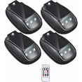 thumbnail image 2 of Vwrxbz Solar Car Roof Light RGB LED Strobe Warning Lamp Wireless Remote Control Truck Marker Waterproof, 2 of 5