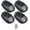 4Pcs, variant on 2Pcs Solar Powered RGB Car Roof Strobe Light with Remote Control, Wireless Waterproof LED Marker Light, Auto Smart Sensing Safety Warning Light, for Cars Trucks Motorcycles
