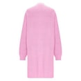 thumbnail image 2 of XPMWRP Women's Solid Color Lightweight Coats Long Sleeve Cardigans Casual Soft Open Front Sweater with Pockets Pink XL, 2 of 4
