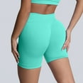 thumbnail image 2 of Pantalones cortos sin costuras para mujer - Pantalones cortos de yoga de cintura alta - Nailon/spandex, XS-XL - Elásticos en 4 direcciones, realzan las caderas, 2 of 5