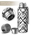 thumbnail image 2 of 20 Oz Black Modern Art Geometric Coffee Tumbler Double Wall Insulated Stainless Steel Water Bottle | Metal Reusable Thermoses Flask with Cup Cap | Leak & Sweat Proof with Anti-Dust Lid, 2 of 7