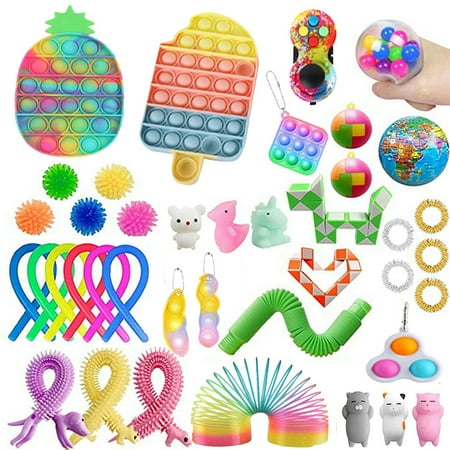 Nokiwiqis Sensory Fidget Toys Set 27/40 Pack Stress Relief Hand Toys Kit