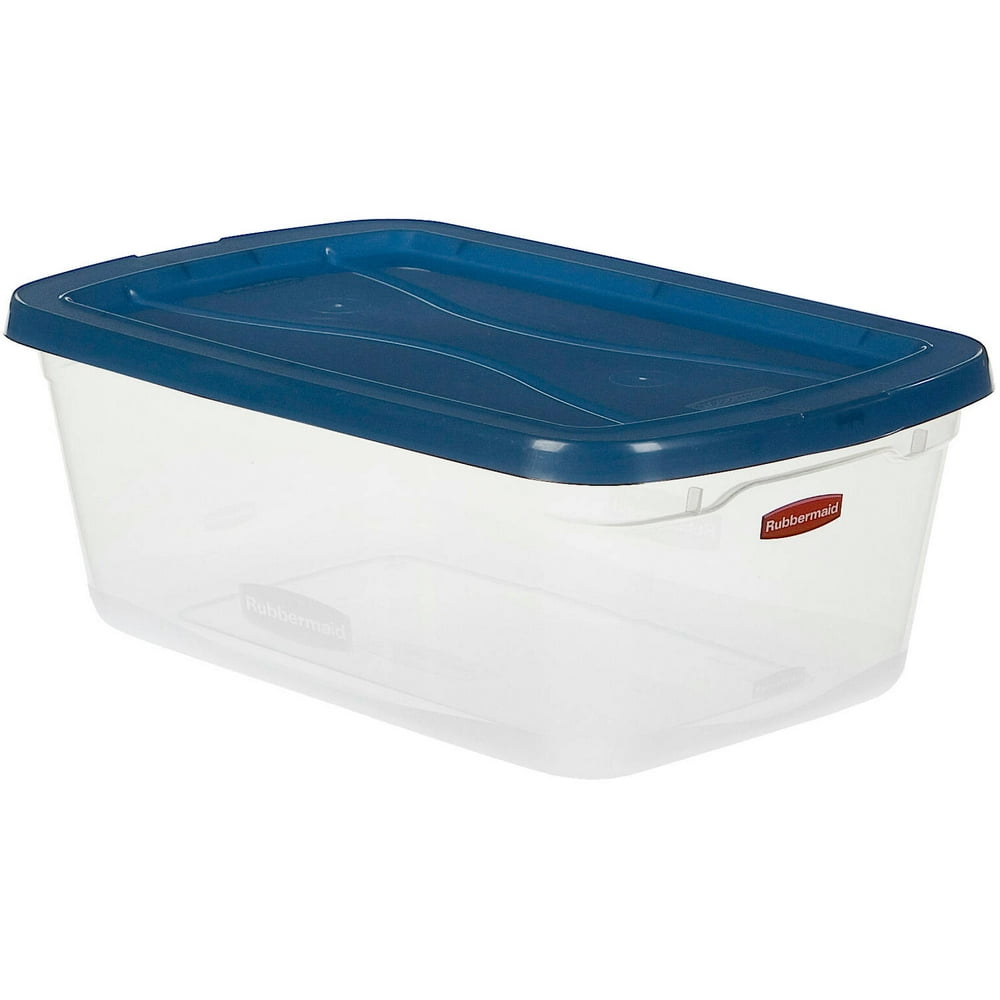 Rubbermaid Clever Store Clears Storage Container, 6.5 qt, 10-Pack