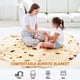 thumbnail image 5 of Manta de burritos, manta de tortilla de harina gigante de doble cara, manta de tortilla novedosa para su familia, manta de taco de franela suave y cómoda de 285 g/m² para adultos. (Beige, 60 pulgadas) Xemadio WRMH-188-4, 5 of 9