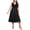 Black, variant on Vedolay Womens Dresses Casual Women Summer Formal T Shirt Dresses Beach Cover up Plain Pleated Tank Dress,Navy XXL