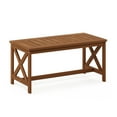 thumbnail image 1 of Furinno Tioman Hardwood Coffee Table with X Leg in Teak Oil, 1 of 5