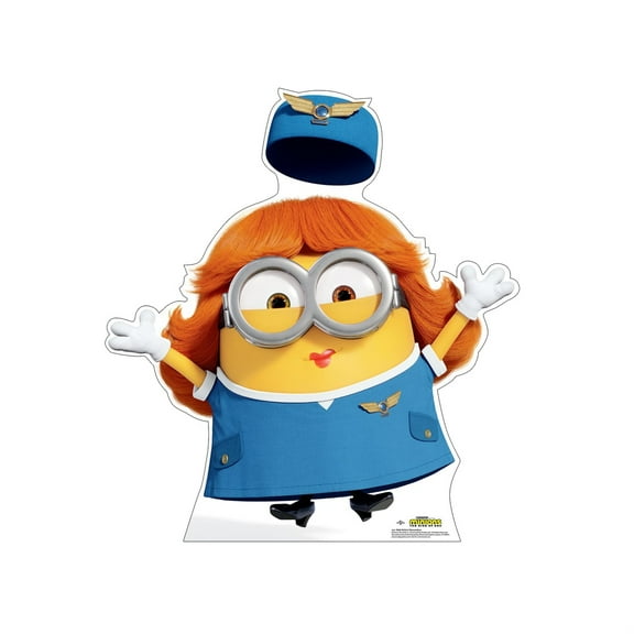 Cardboard People Bob Airline Stewardess Life Size Cardboard Cutout Standup - Minions: The of Gru (2022 Film)